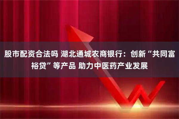 股市配资合法吗 湖北通城农商银行：创新“共同富裕贷”等产品 助力中医药产业发展